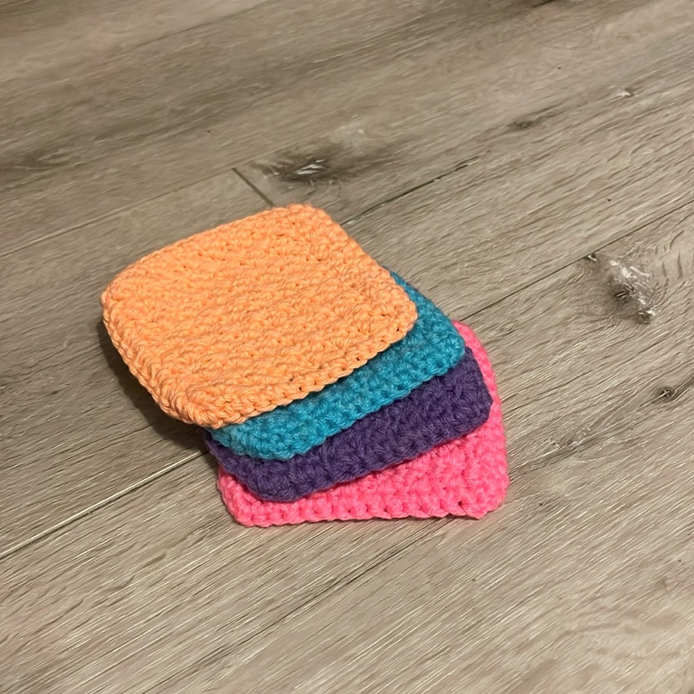 Spring Handmade Crochet Coasters